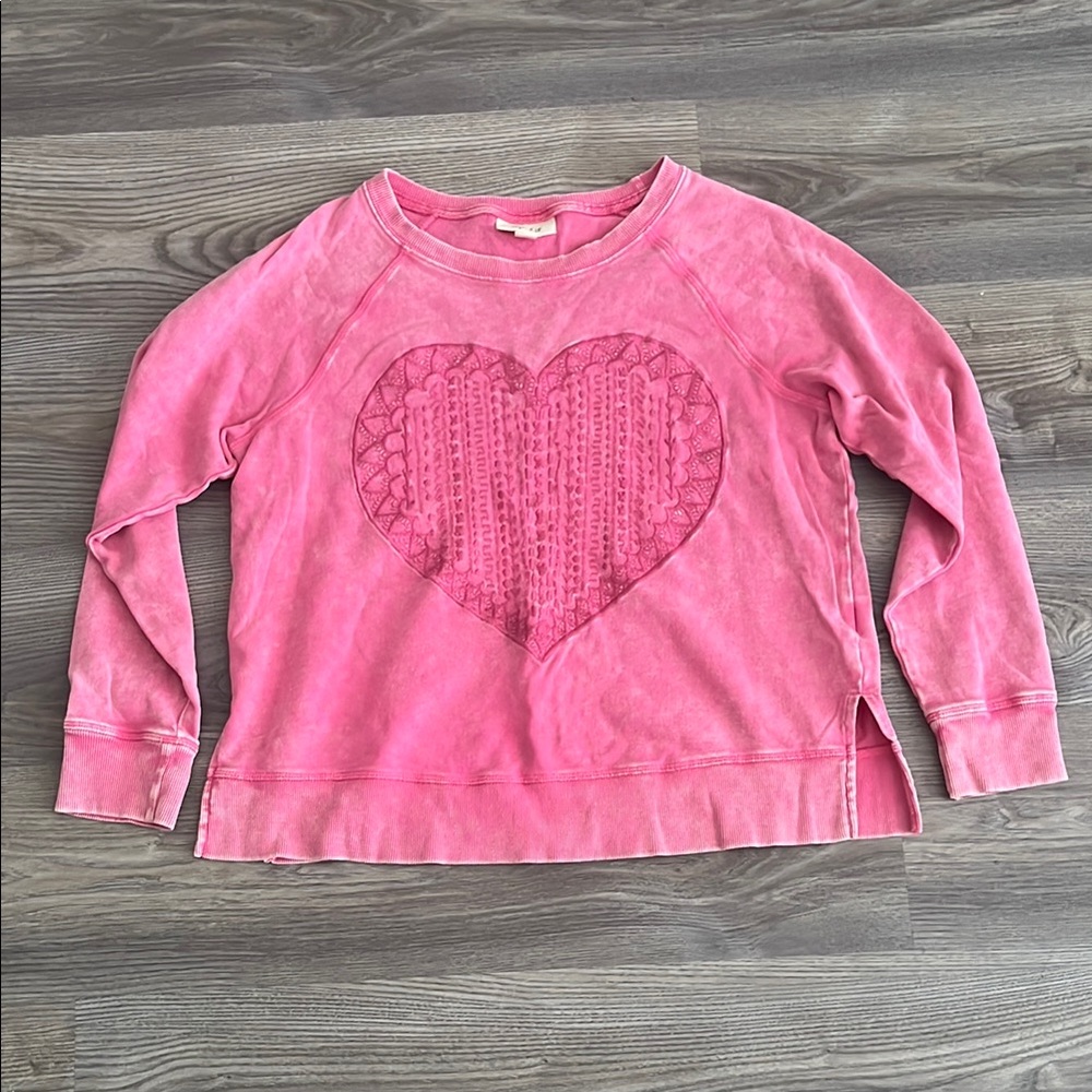 Pink Heart Sweatshirt